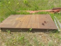 Steel truck bed 6'x91/2'x1" thick