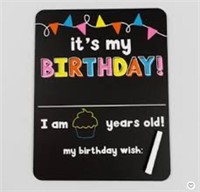 IT'S MY BIRTHDAY Party Chalk Board Printed &