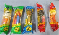 5 PEZ DISPENSERS *4 STAR WARS*YOSEMITE SAM