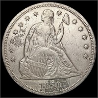 1870 Seated Liberty Dollar NEARLY UNCIRCULATED