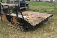 Metal Flatdeck w/Tool Box, off a Chev Truck