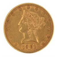 1901-P Libery Head $10.00 Gold Eagle