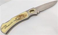 1970s Gold Dragon Knife