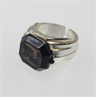 VINTAGE PLASTIC ZORRO RING