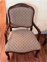 Hand-Carved Armchair Accent Chair