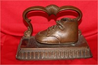 A Bronze or Metal Baby Shoe
