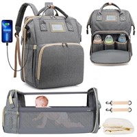 WF5820  GPED Diaper Bag Backpack, Folding Crib, US