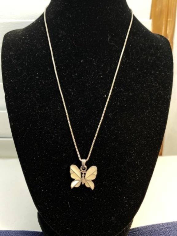 Sterling silver Butterfly necklace