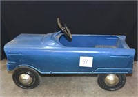 Vintage Dark Blue Peddle Car