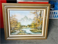 original landscape on canvas by B. Tomas