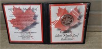 1995 Silver Canadian Maple Leaf 1 OZ Coin - No Tax