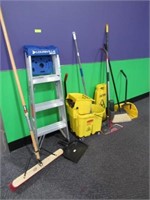 Cleaning Accessories, Mop Buckets, Ladder