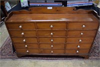15-drawer apothecary cabinet in oak with enamel kn