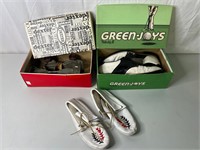 Vintage Skates, Moccasins,& Green-Joys  Golf Shoes