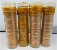 (4) UNC Lincoln Cent Rolls. Dates Include: