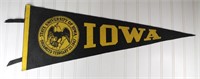 Vintage Felt University of Iowa Pennant