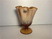 Fenton Cameo Lily of the Valley Opalescent Vase