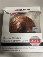 $30 Monster 16g speaker cable 100ft