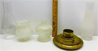 Oil Lamp Globes & Brass Oil Lamp part