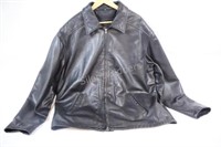 Leather Danier Black Leather Lined Mid Jacket