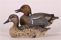 Pair of Hen and Drake Duck Decoys by Robert Gohl