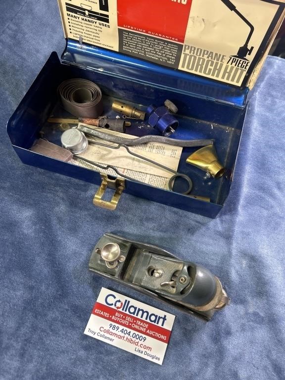 Bernzomatic torch case parts metal hand plane