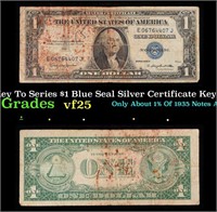 1935H Key To Series $1 Blue Seal Silver Certificat