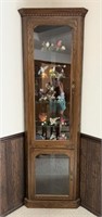 Vintage Corner Display Cabinet