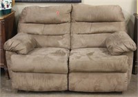 Microfiber Love Seat with Recliners