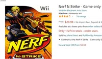 Nerf N Strike - Game only - Nintendo Wii