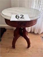 Vintage Cherry Marble Top Table