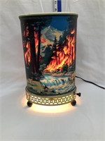 1955 Econolite Motion Scene Lamp, Forest Fire,
