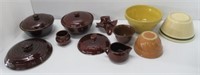 Vintage Marcrest dinnerware, stoneware bowls