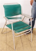 Vintage Aluminum Patio Chair, Needs one Bolt