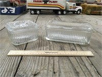 Vintage Glass Fridge Containers
