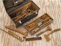 Tool box w/ Contents Rusty Tools