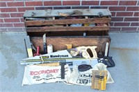 Vintage Drop Front Tool Box W/ Tools