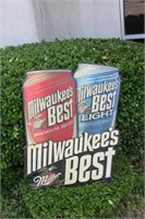 Miller Beer "Milwaukee's Best" Promo Metal Sign
