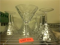 8 Plastic Cocktail Glasses