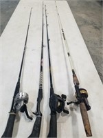4 Rods, 3 with Reels