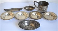 STERLING SILVER TRAY / CUP LOT