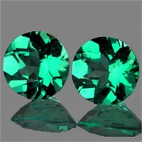 Natural Paraiba Green Blue Apatite Pair 5.70 MM -