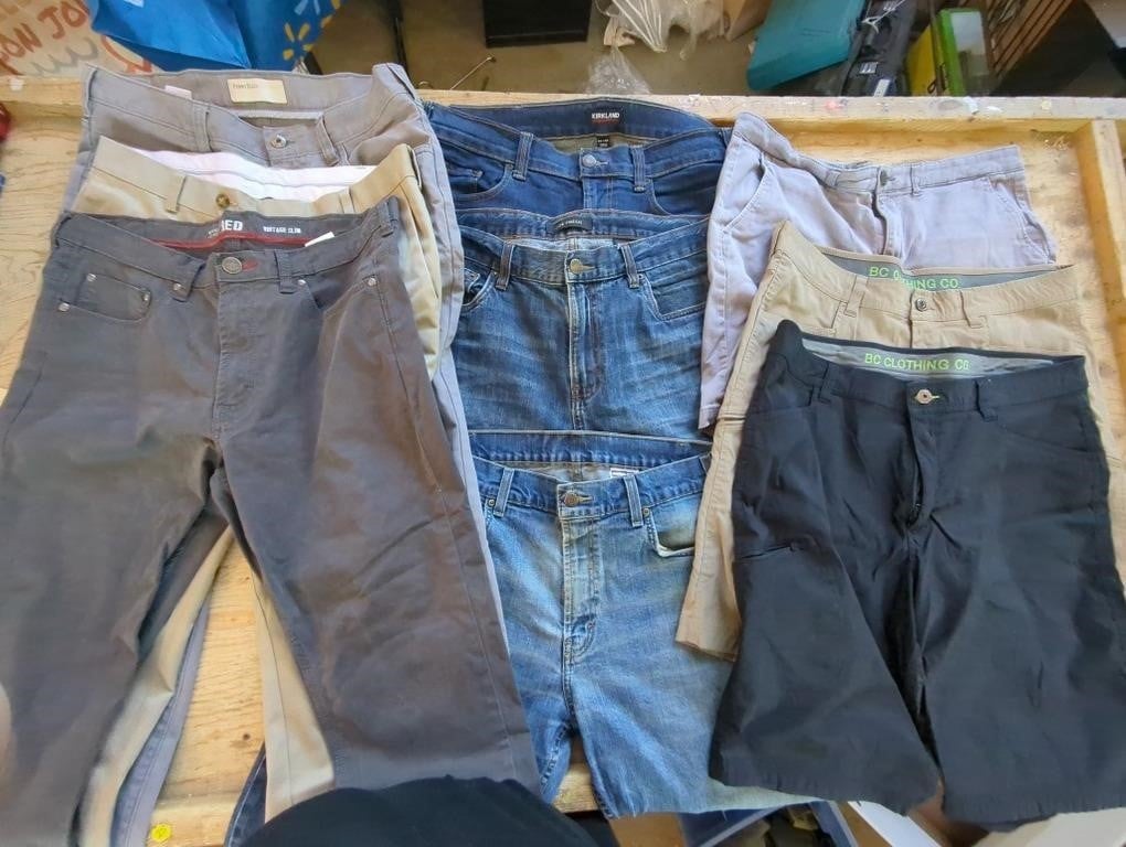 Men's Jeans, Pants, and Shorts, Mostly 36 Waist,