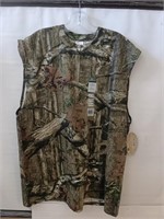 MENS MOSSY OAK SLEEVELESS T SHIRT 2XL