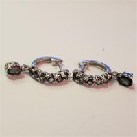 $240 Silver Sapphire Earrings