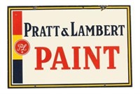 Porcelain Pratt & Lambert Paint Sign