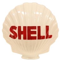 Milkglass Shell Gasoline Globe