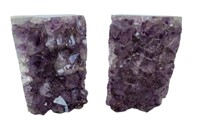 Two Large Amethyst Druze Clusters