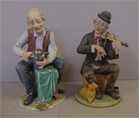Two decorative ceramic figurines