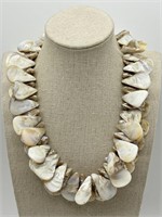 Sterling Fine Mother of Pearl Shell Necklace